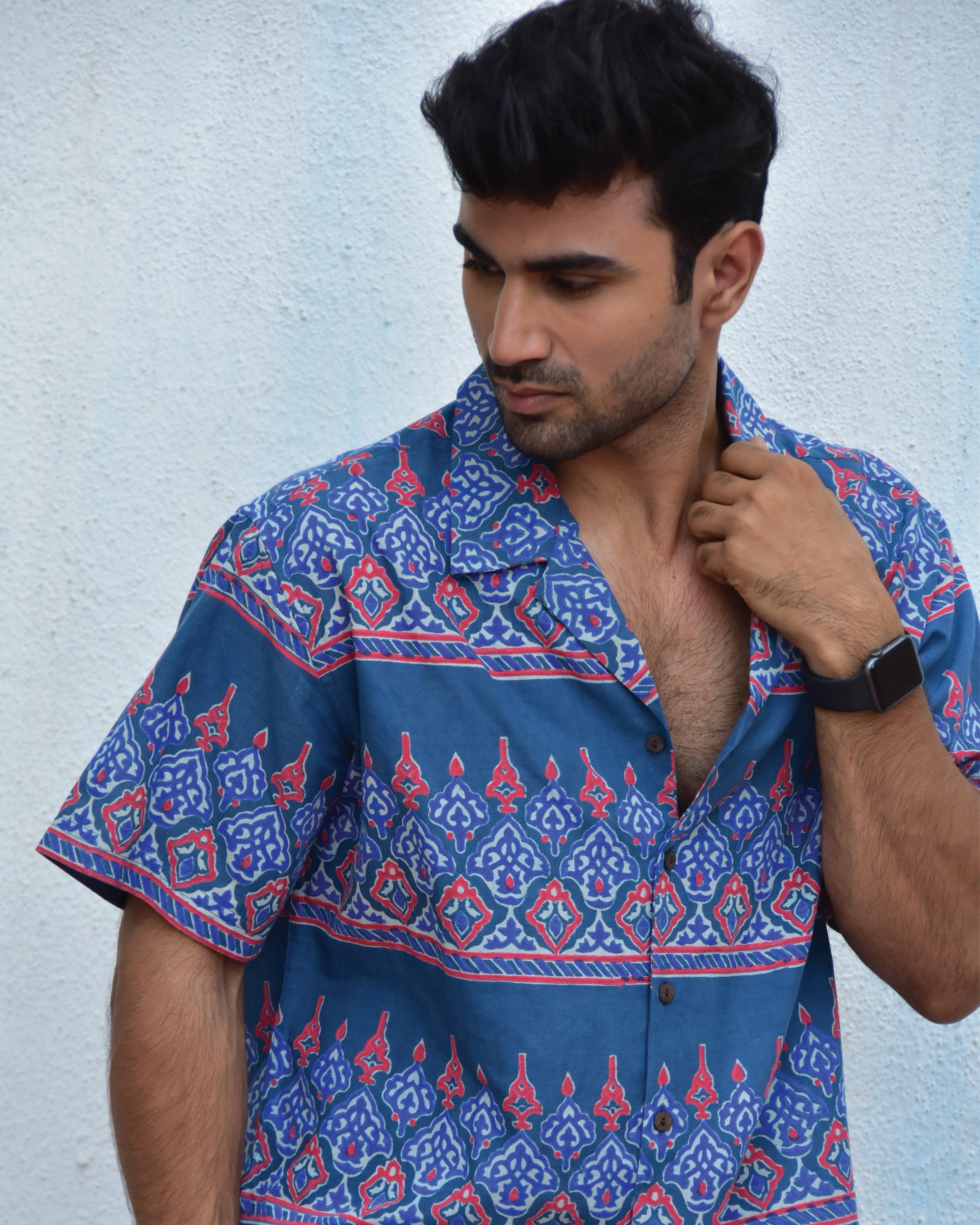 Kaleidoscope Handblockprinted Pure Cotton Shirt