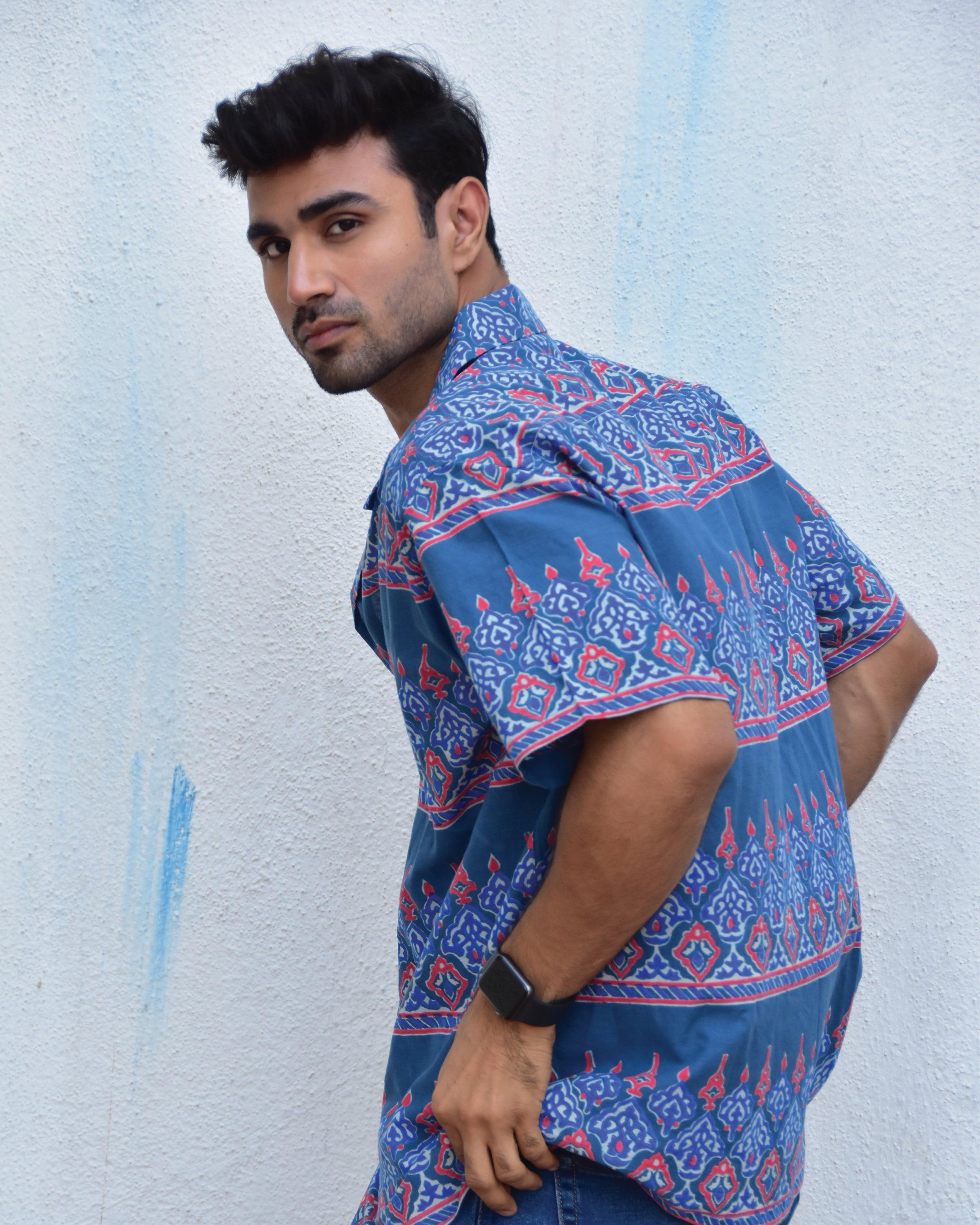Kaleidoscope Handblockprinted Pure Cotton Shirt