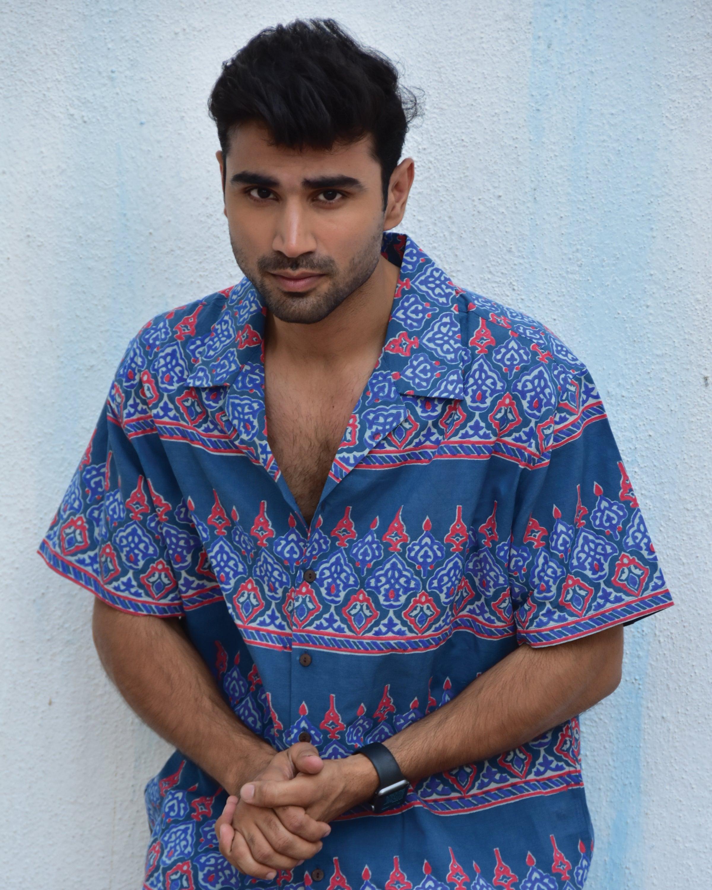 Kaleidoscope Handblockprinted Pure Cotton Shirt