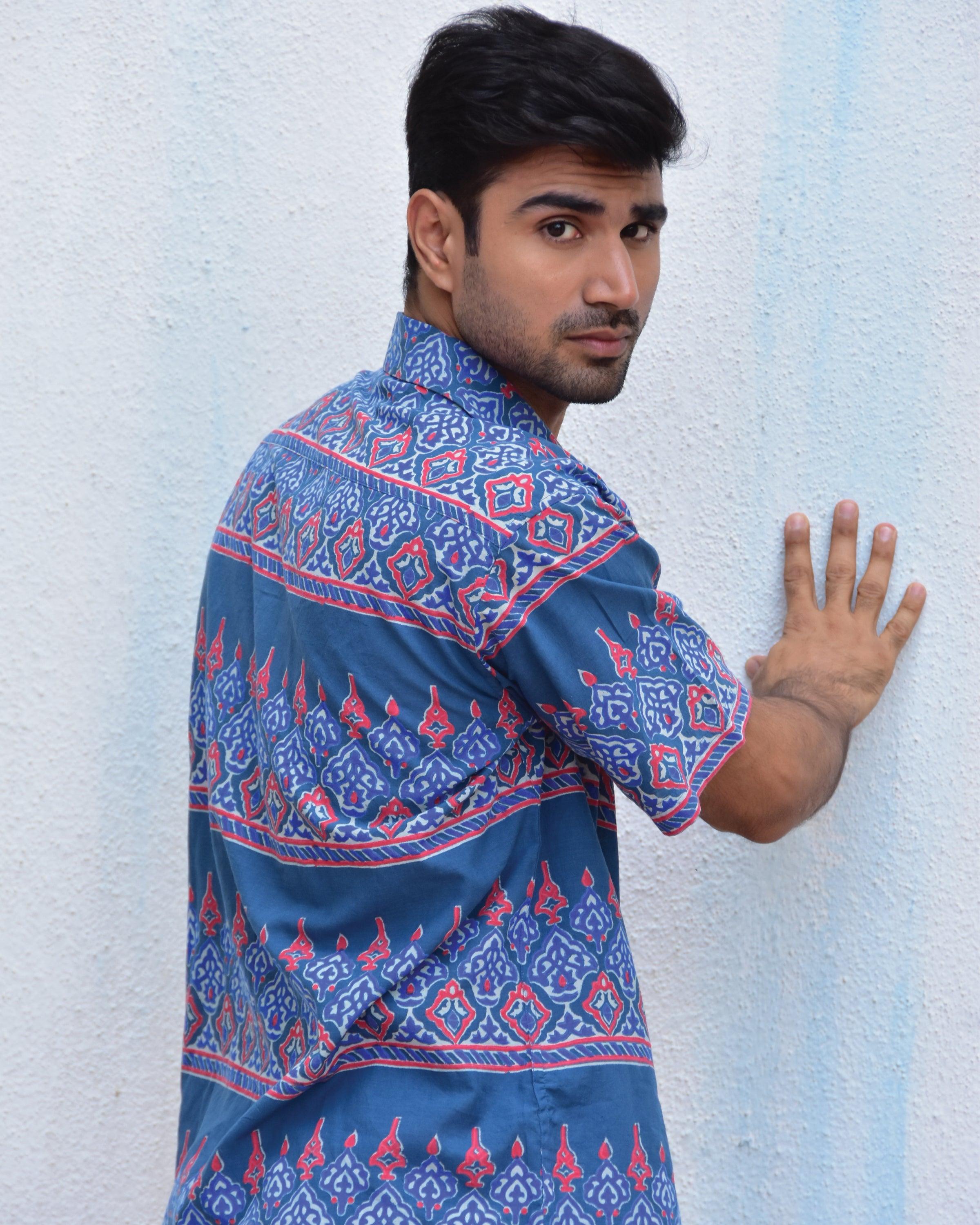 Kaleidoscope Handblockprinted Pure Cotton Shirt