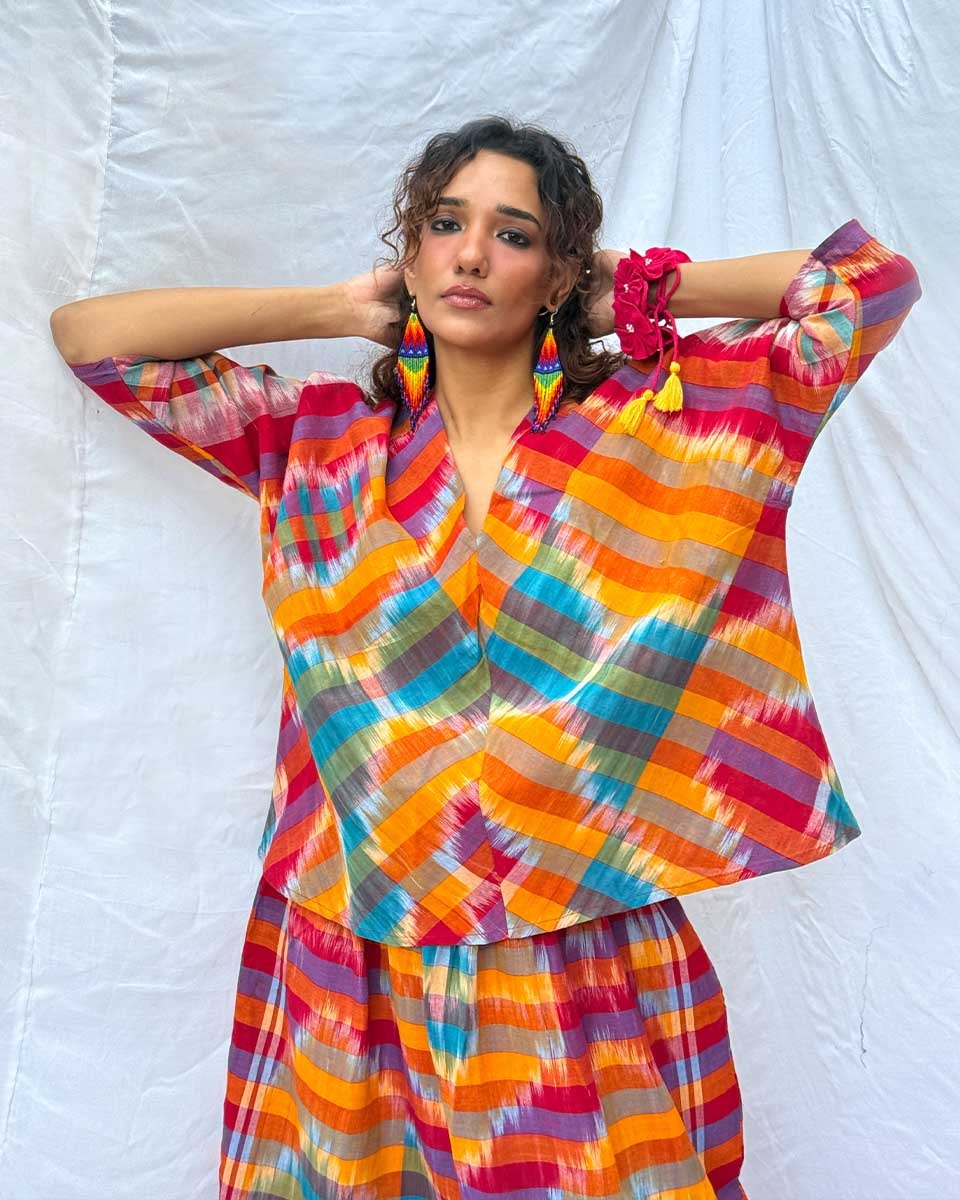 Sohni Gamcha Cotton Shirt - GMC