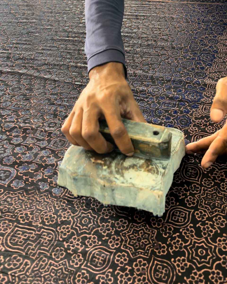 Silky Blooms Blockprinted Cotton Kurti-WWB