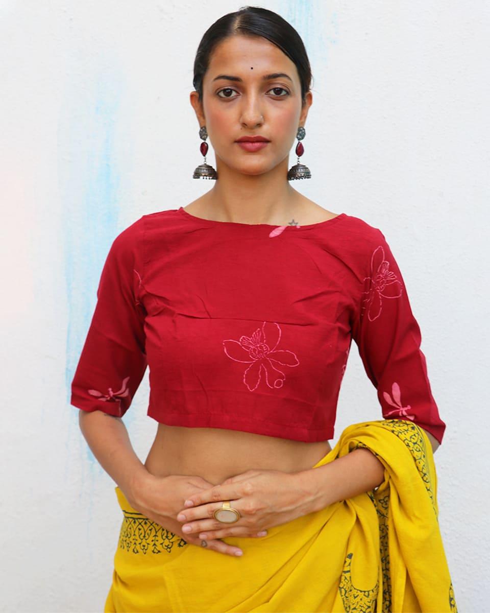 Auretta Crop Top Cotton Blouse