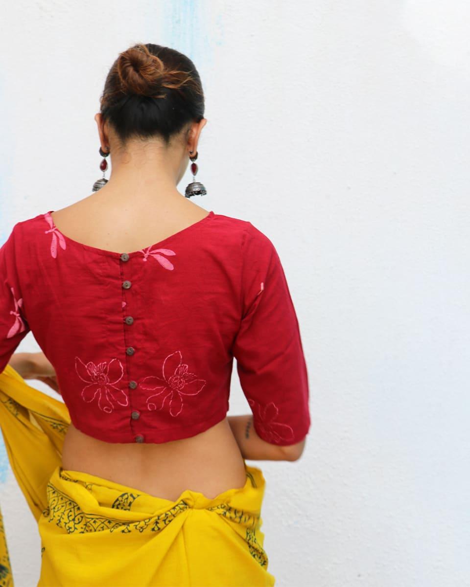 Auretta Crop Top Cotton Blouse
