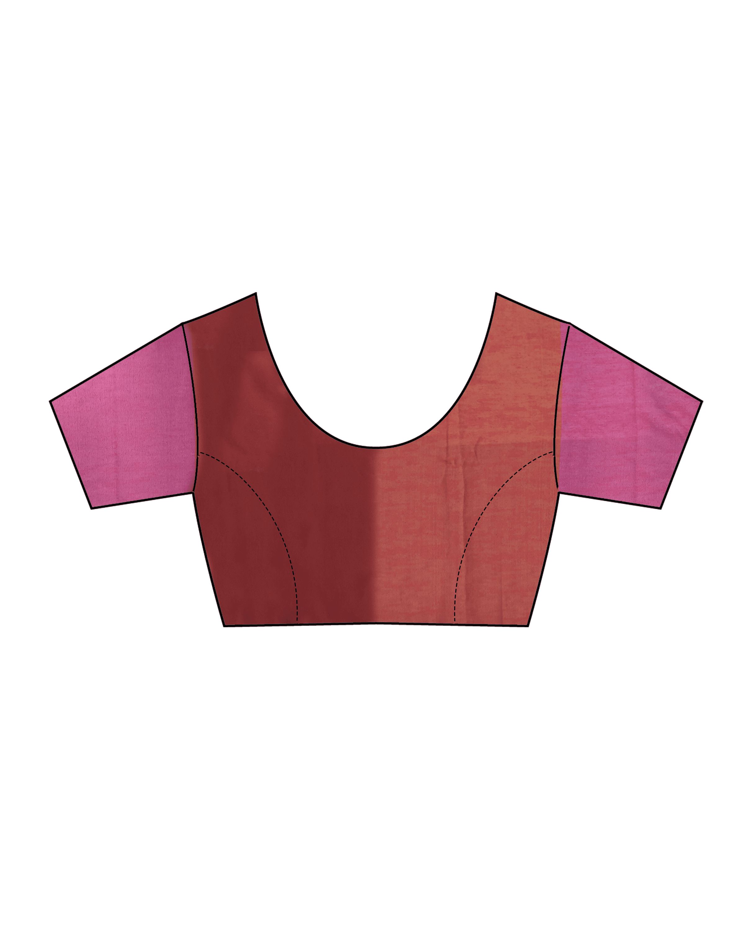 Fuschia Handwoven Cotton Saree-Leela