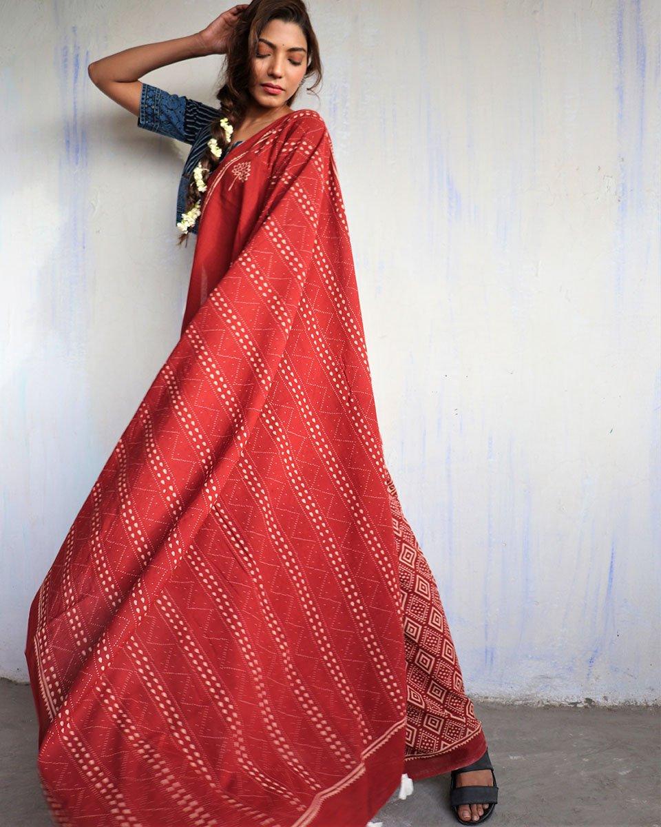 Cotton sarees | Cotton saree for women | Cotton saree online | Cotton saree | Chidiyaa