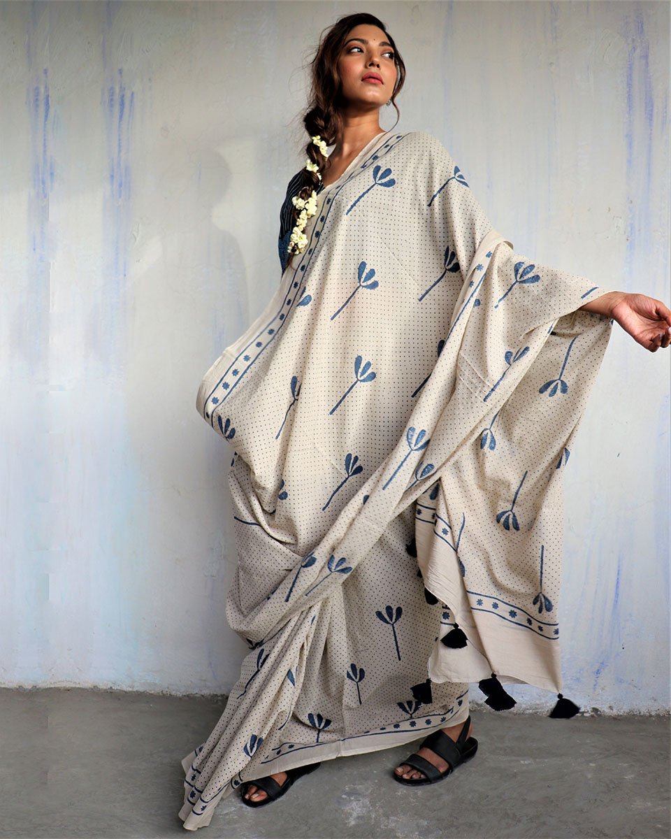 Cotton sarees | mul mul cotton saree | Cotton saree online | Cotton mul mul saree| Chidiyaa