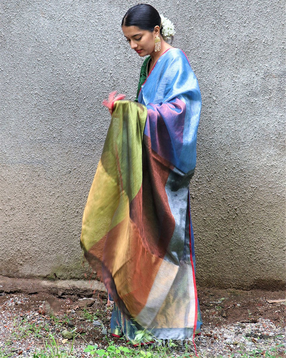 BlueCotton Zari Saree