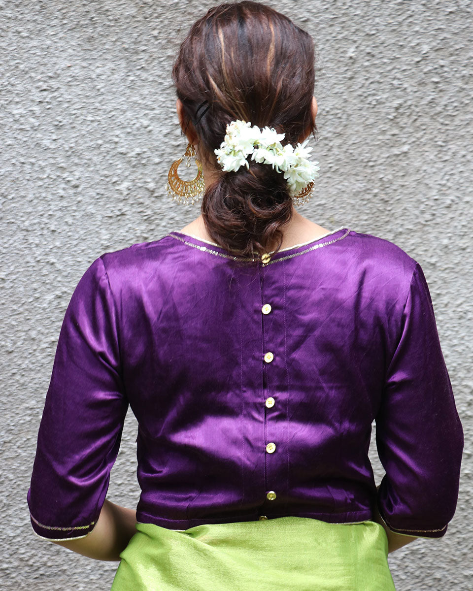 Amala Mashru Silk Blouse - Chandani