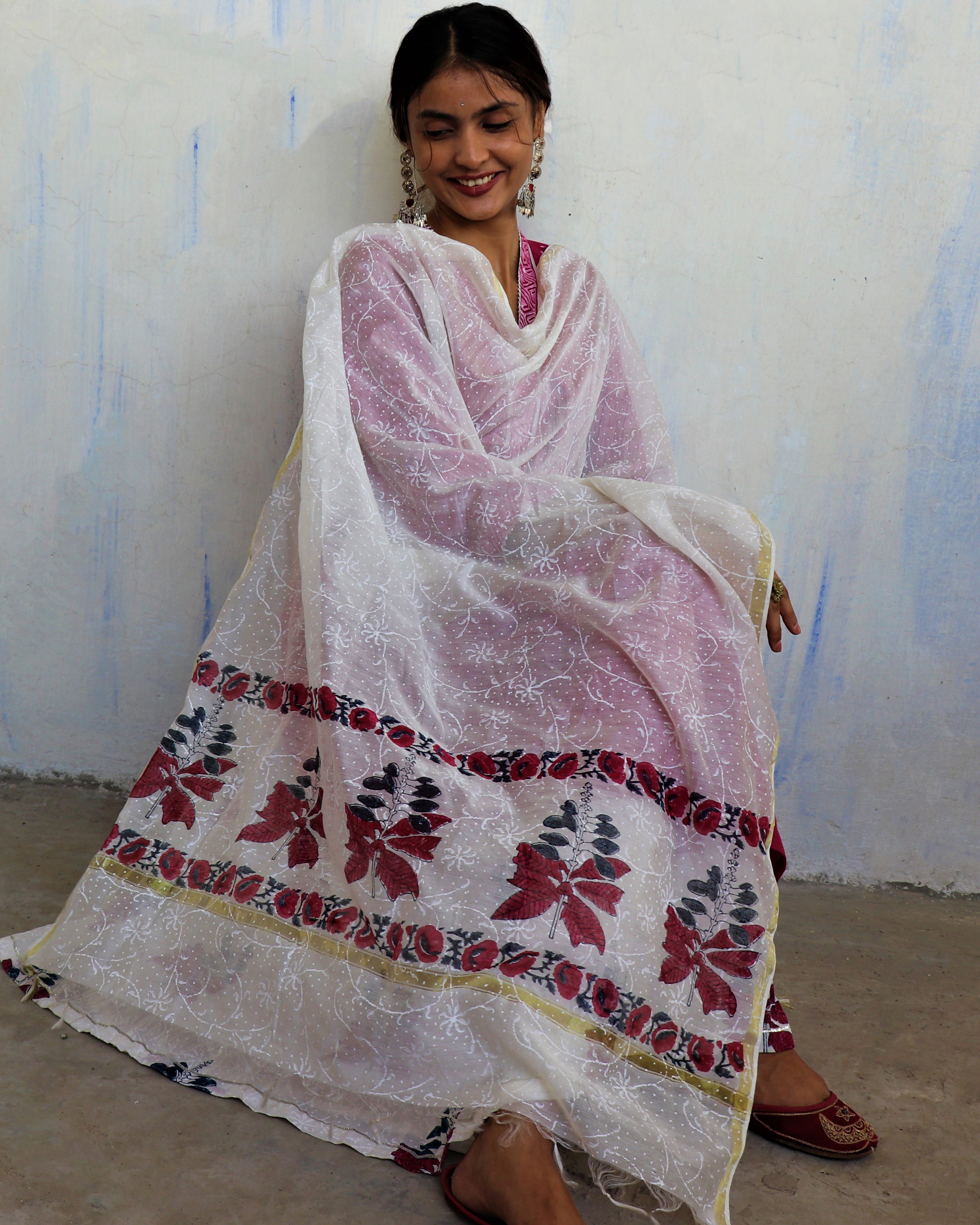 Sayali Chanderi Dupatta - Juhi
