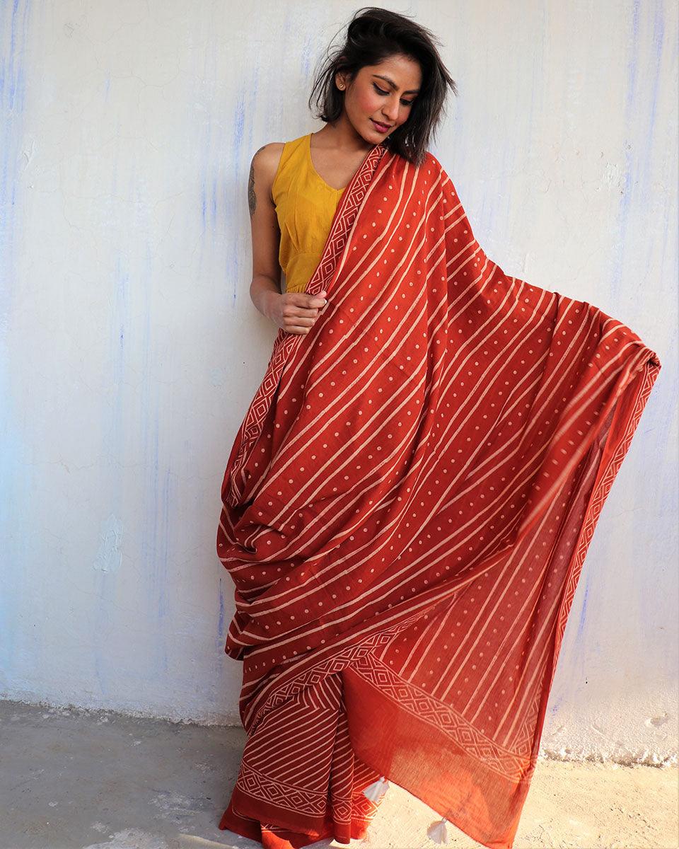 Cotton sarees | Cotton mul mul saree | Cotton saree for women | Chidiyaa