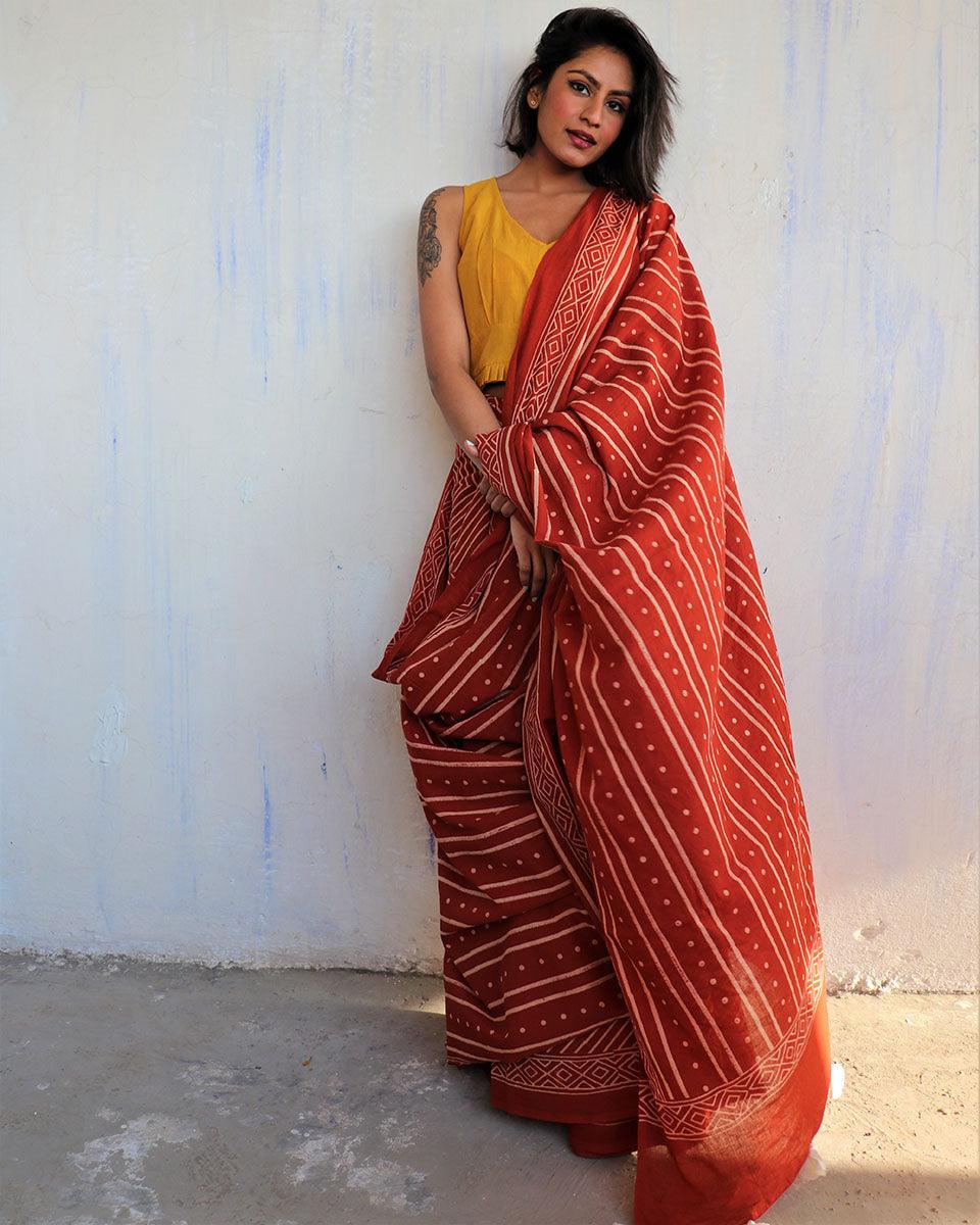 Cotton sarees | Cotton mul mul saree | Cotton saree for women | Chidiyaa