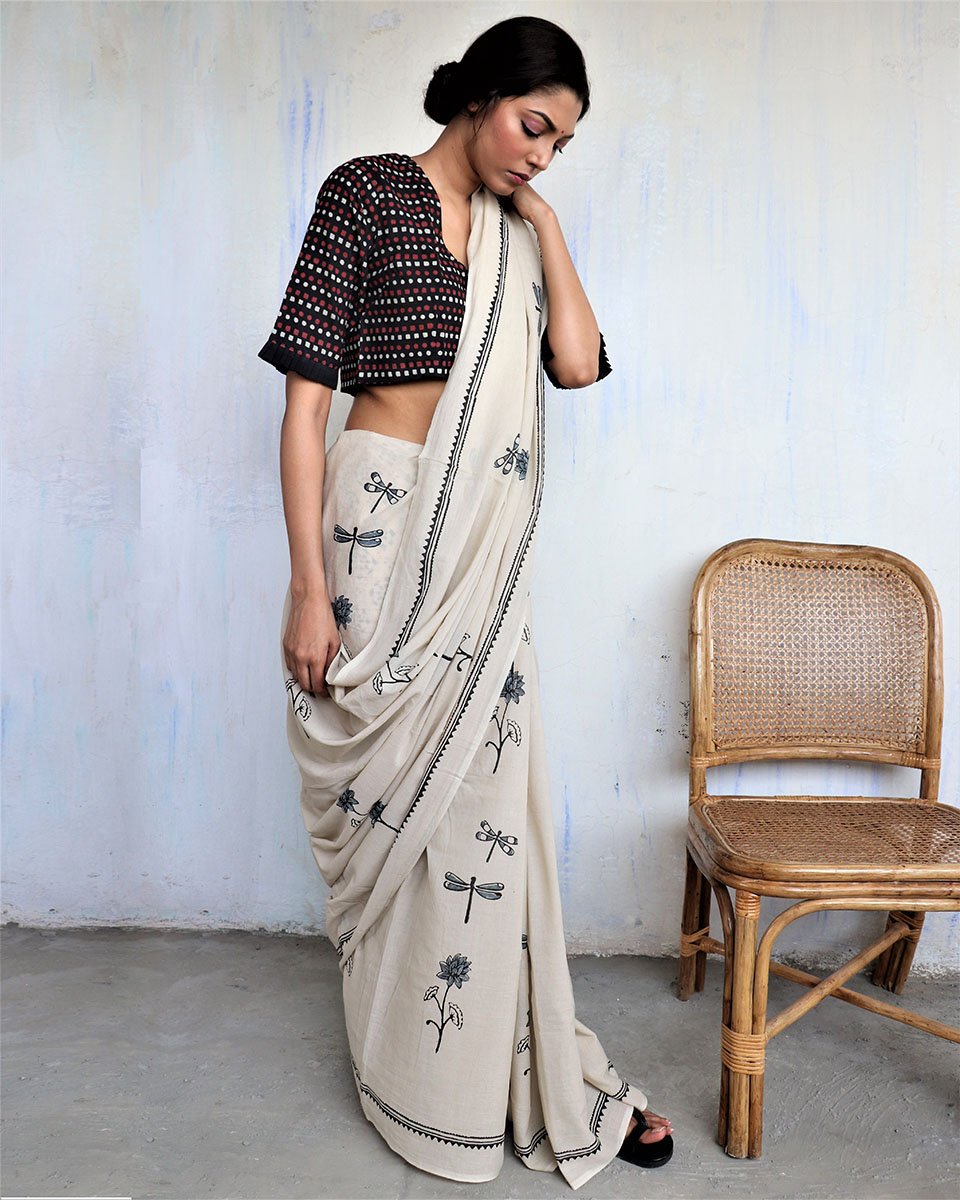 Saree | Sarees | saree for farewell | Saree for wedding | Saree poses | Cotton Saree | Chidiyaa