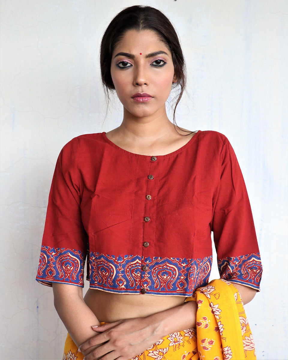 Blouse design | Blouse back design | Maroon blouse| Cotton blouse | Chidiyaa