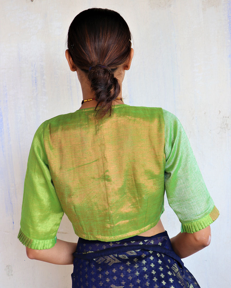 Alankarini Cotton Zari Blouse- Shringaar