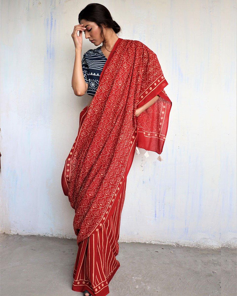 Sarees | Saree | Saree for women | Saree poses | Cotton saree | Chidiyaa
