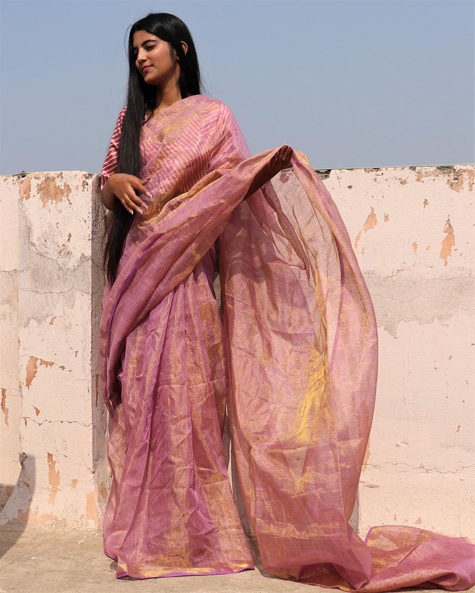Saree | Saree draping | Linen saree