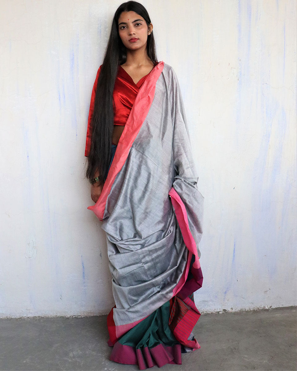 Gauhar Handwoven Cotton Zari Sarees - Holi
