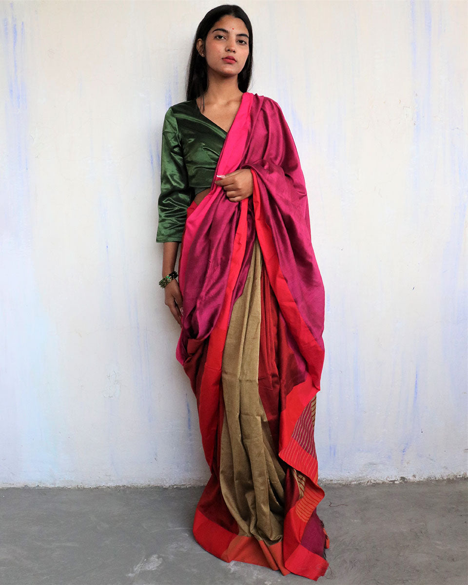 Rehnuma Viscose Cotton Saree - Holi