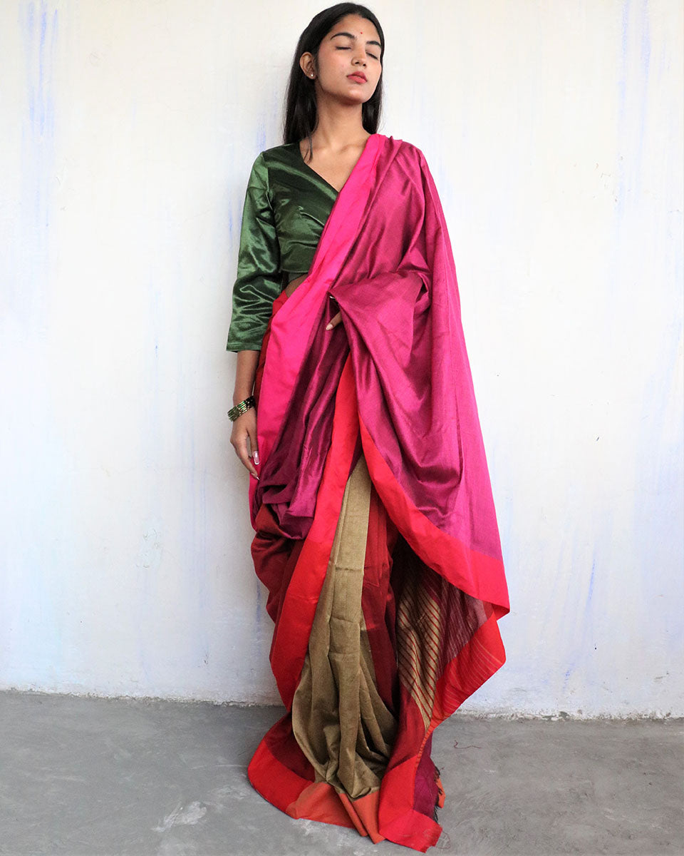 Rehnuma Viscose Cotton Saree - Holi