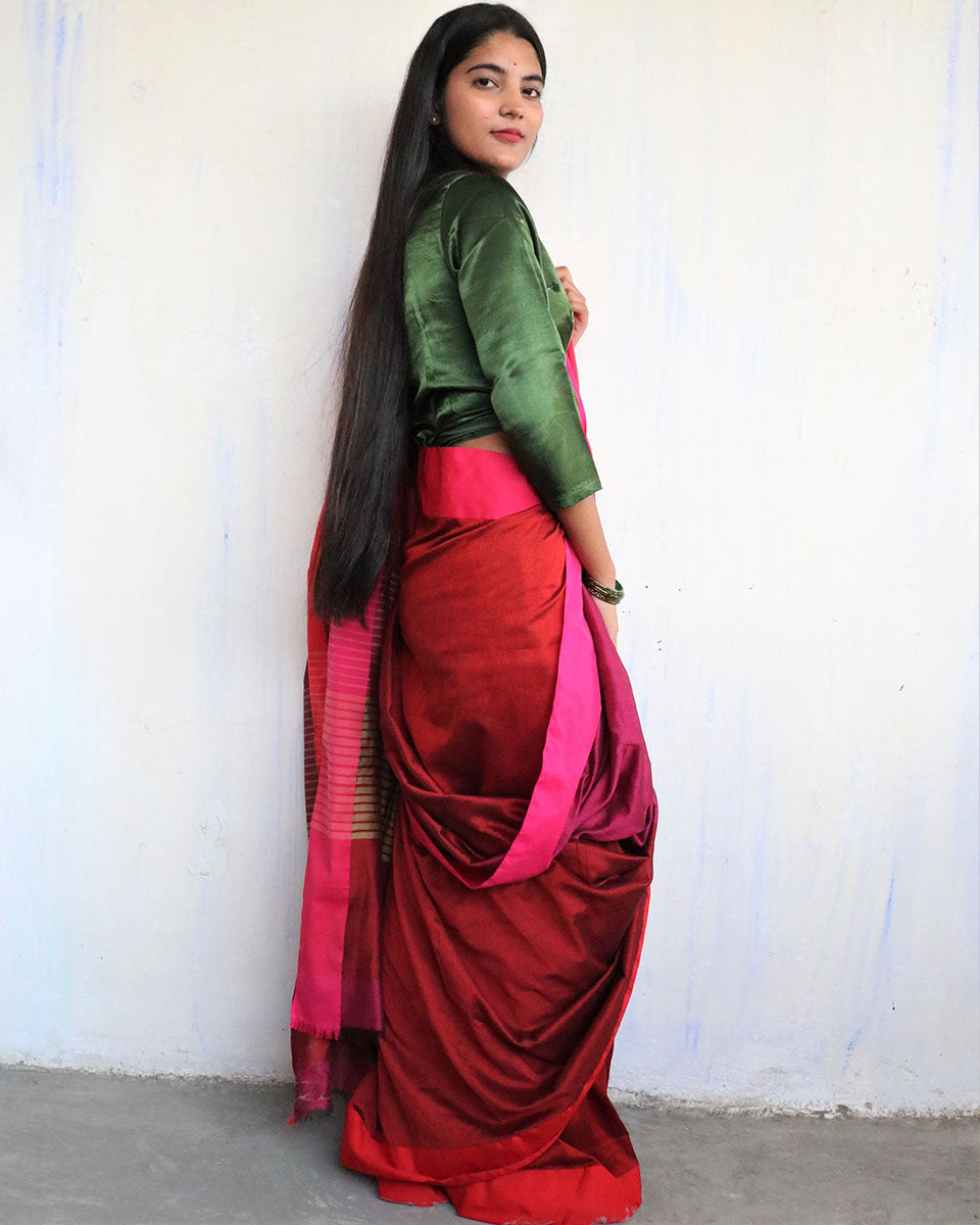 Rehnuma Viscose Cotton Saree - Holi
