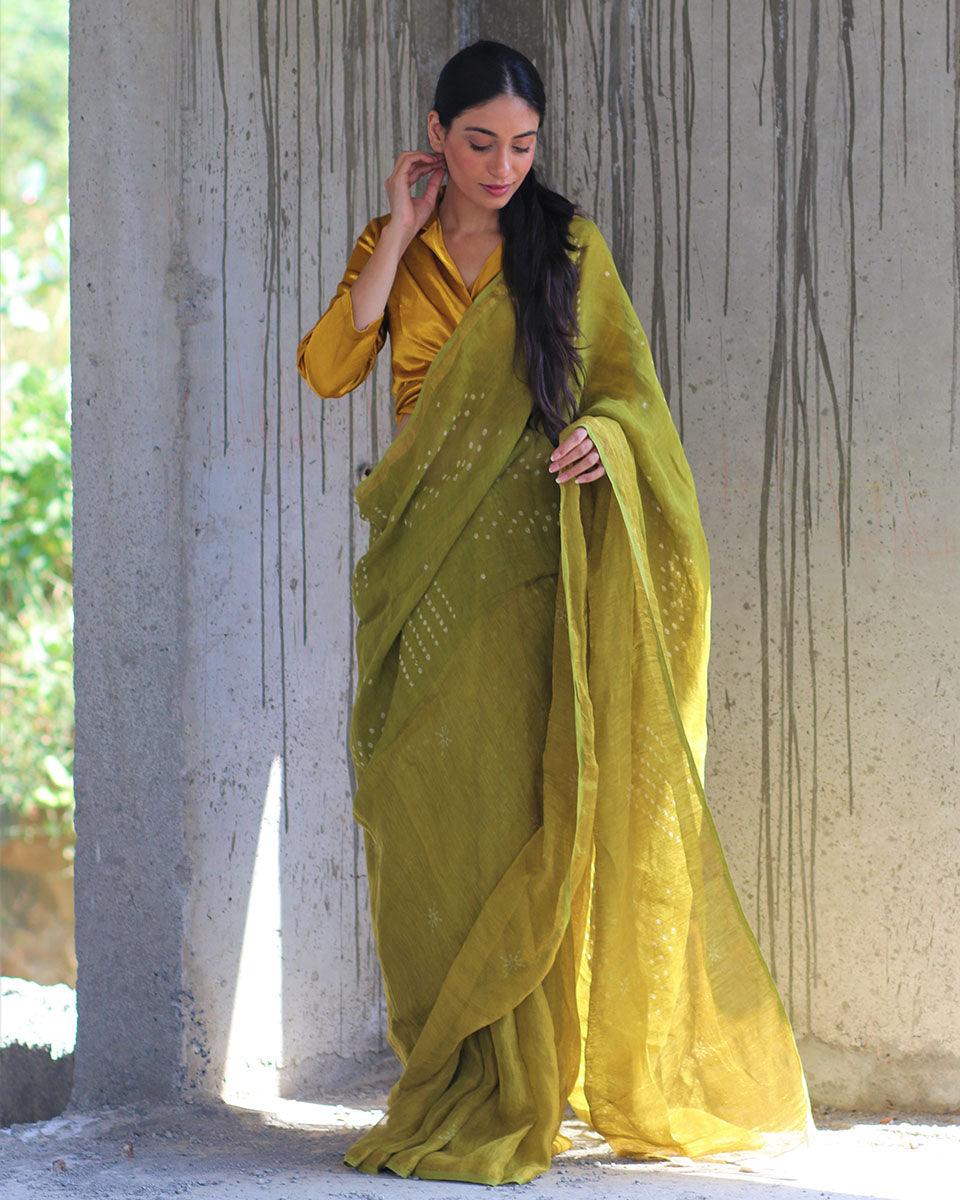 Linen zari sarees | Linen sarees | Linen sarees online | Chidiyaa