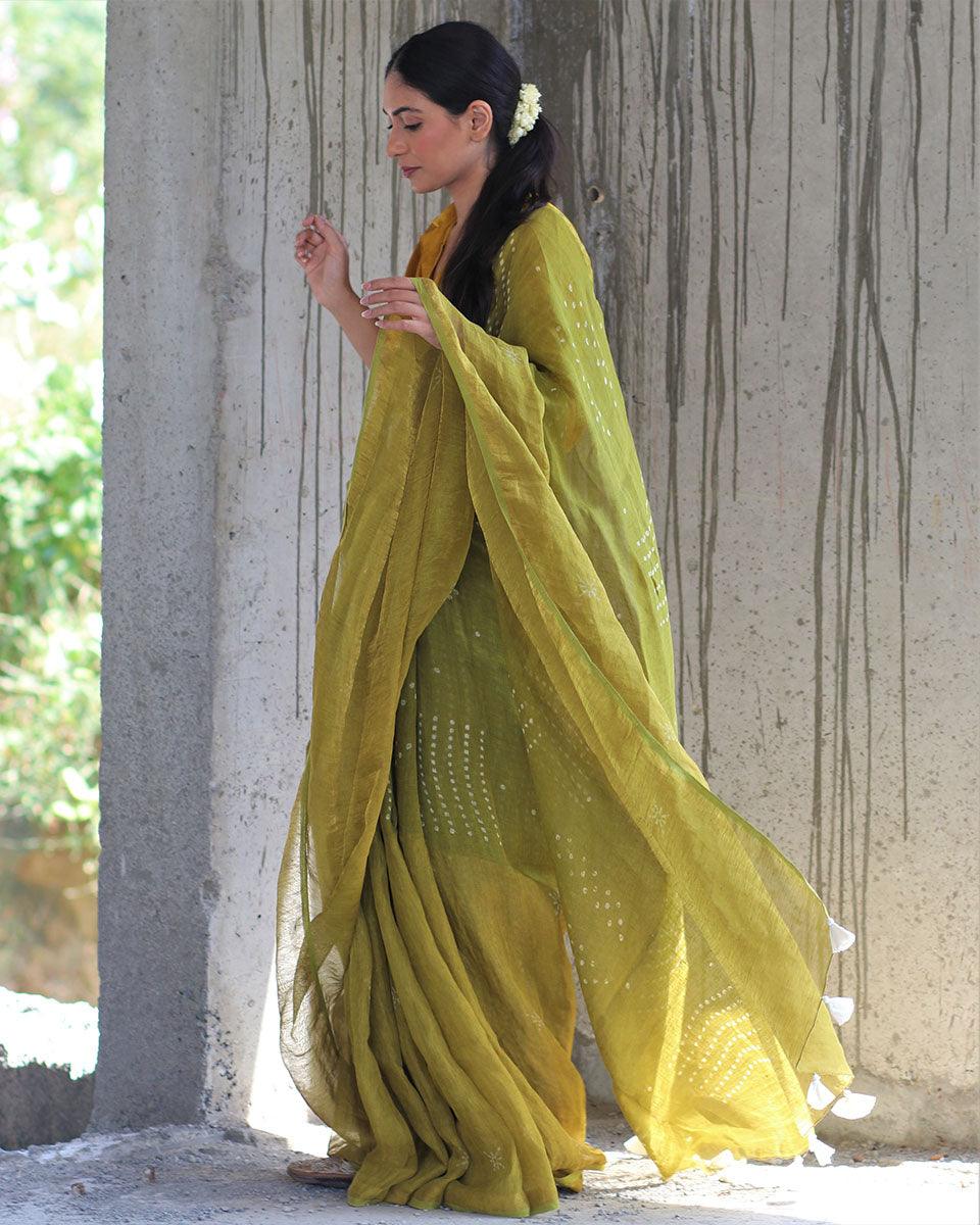 Linen zari sarees | Linen sarees | Linen sarees online | Chidiyaa