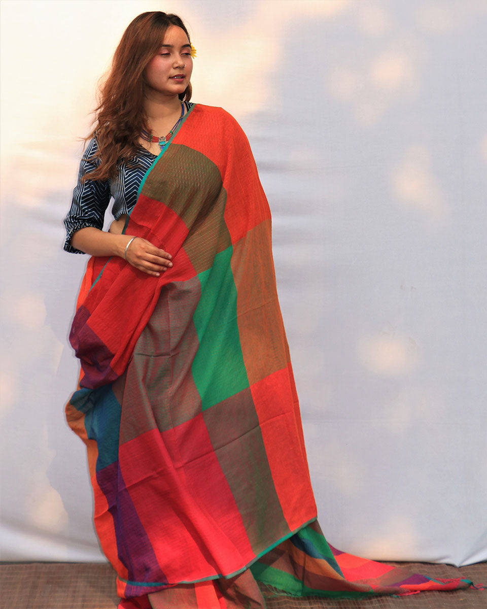 Cotton sarees | Cotton saree for women | Cotton saree online | Cotton saree | Chidiyaa