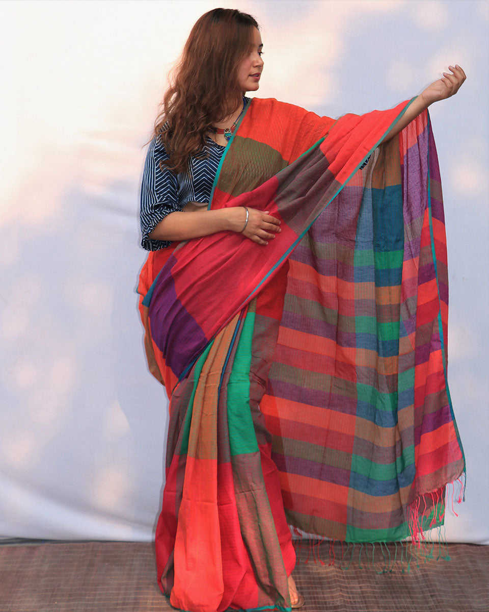 Cotton sarees | Cotton saree for women | Cotton saree online | Cotton saree | Chidiyaa