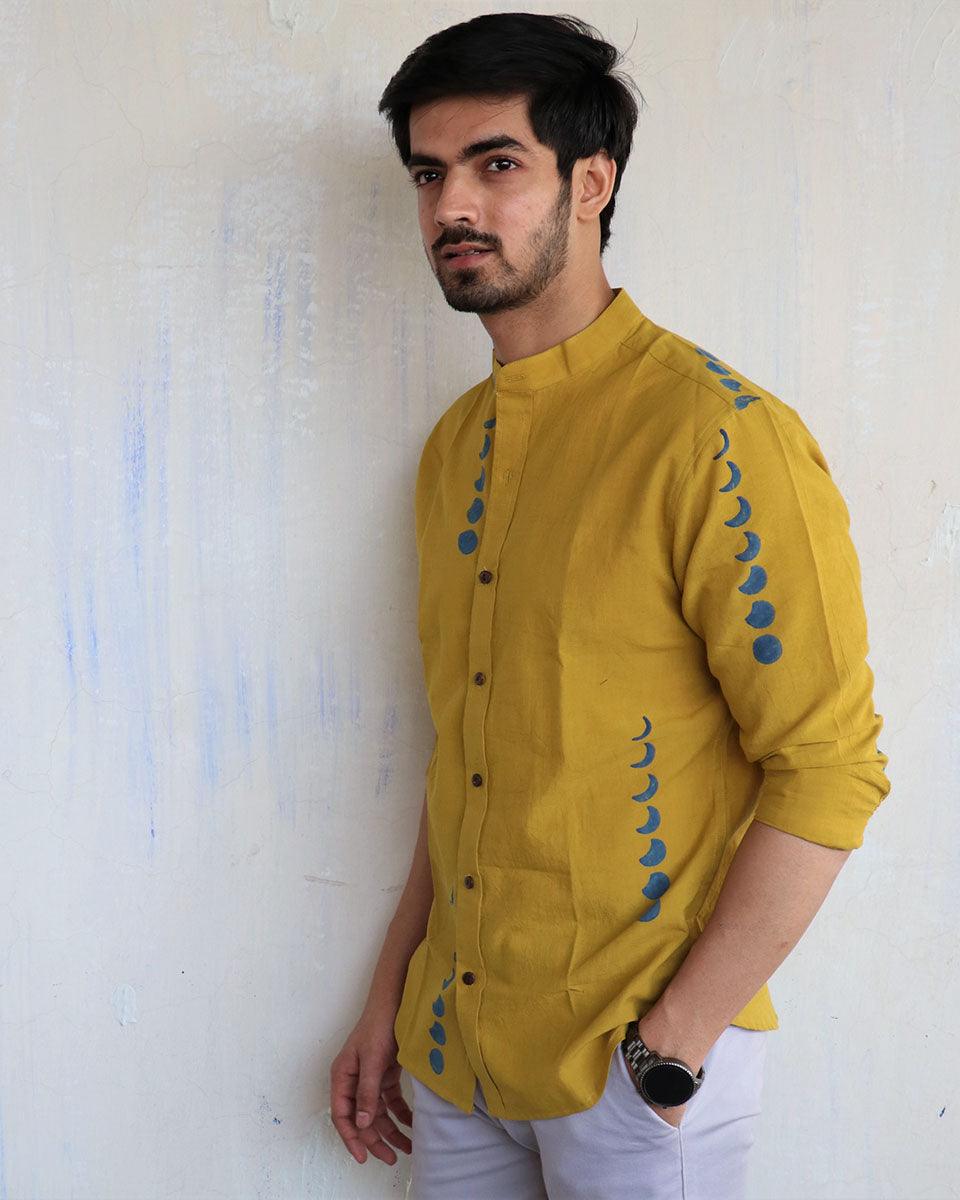 yellow shirt | cotton shirt | Men Shirt Cotton | Chidiyaa