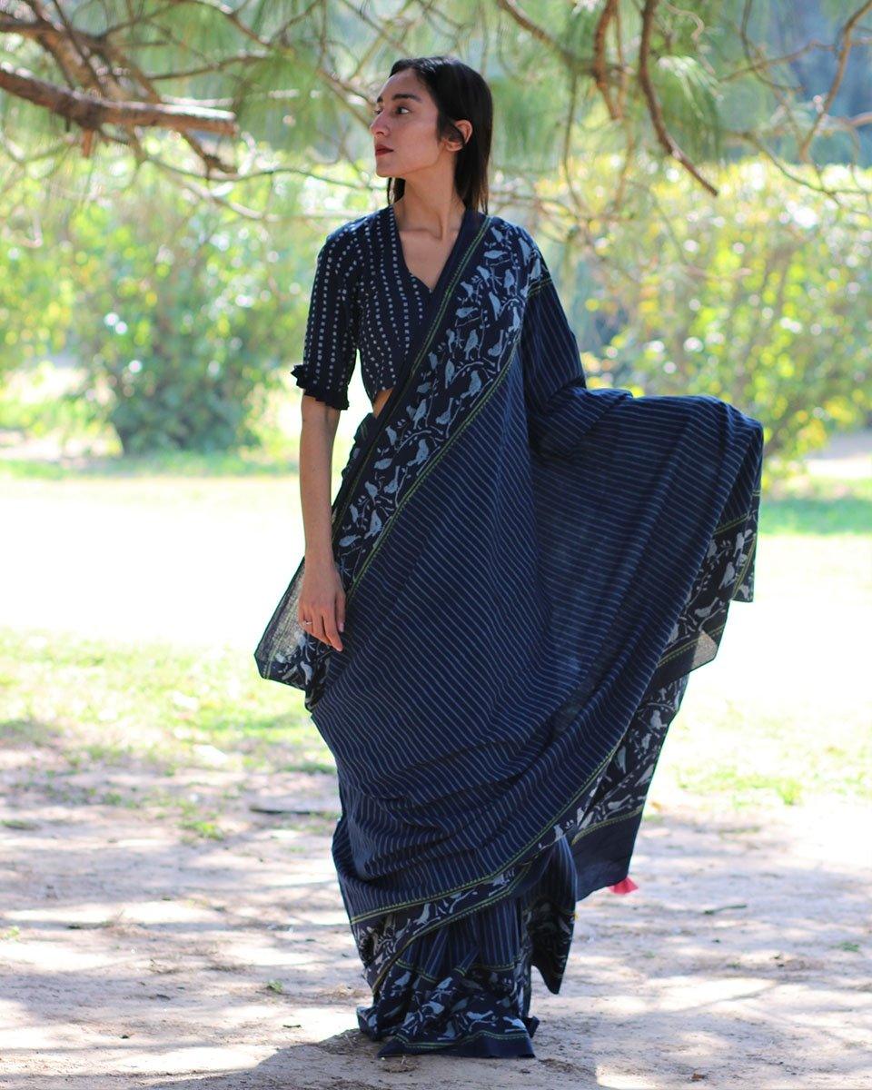 saree design | saree poses | cotton saree for women | Chidiyaa