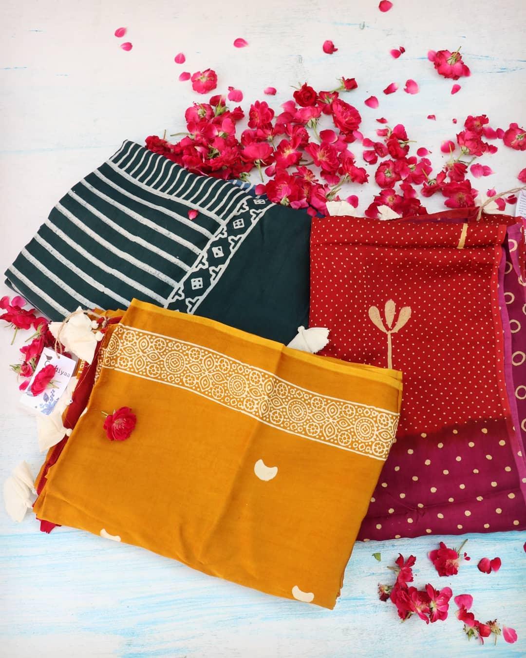 Block Printed Sarees