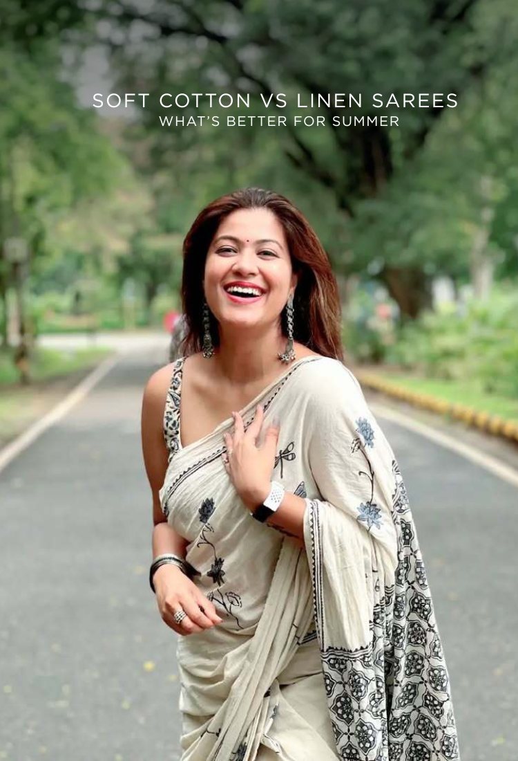 Soft Cotton vs Linen Sarees: What’s Better for Summer?