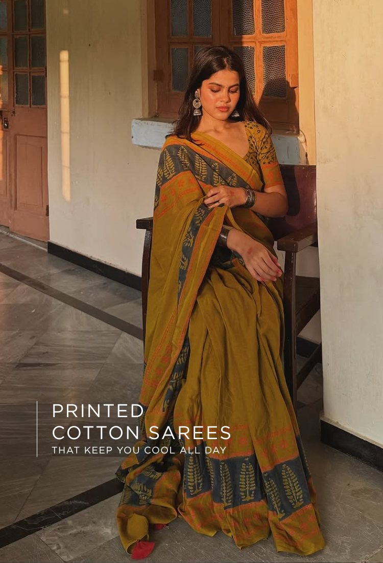 Printed Cotton Sarees That Keep You Cool All Day