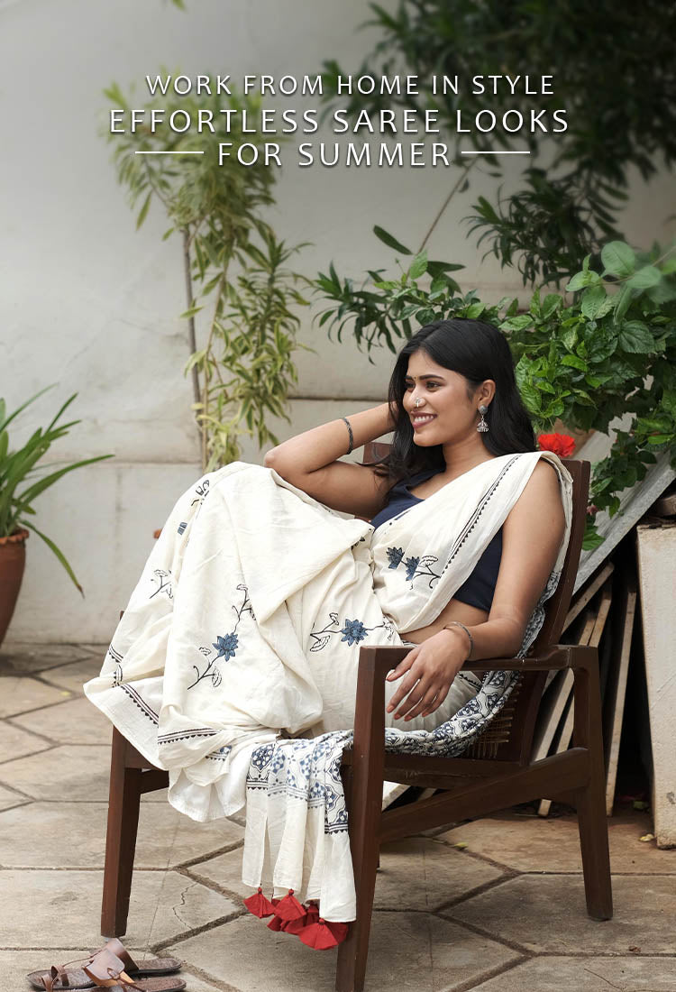 Work-From-Home in Style: Effortless Saree Looks for Summer