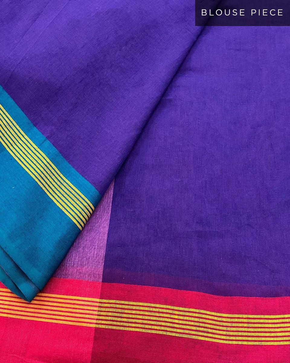 Swan Handwoven Cotton Saree - LIDD