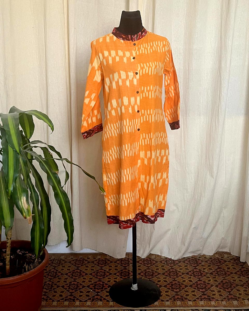 Saffron Prism cotton kurti-LD
