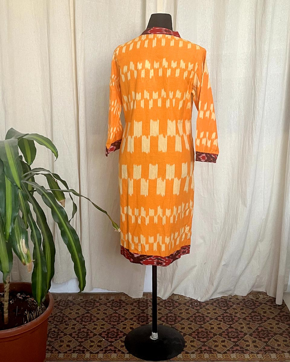 Saffron Prism cotton kurti-LD