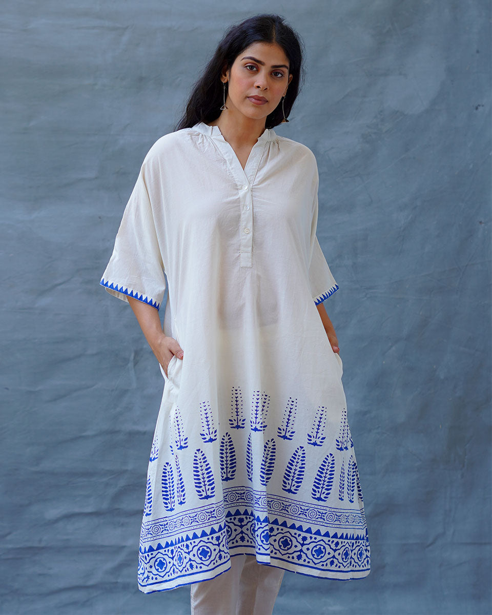 Vasara Blockprinted Cotton Kurta Set - BGVL