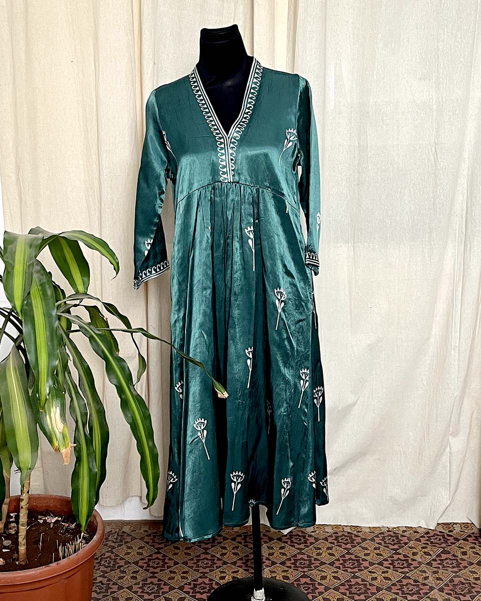 Starlace hand blockprinted kurti - LD