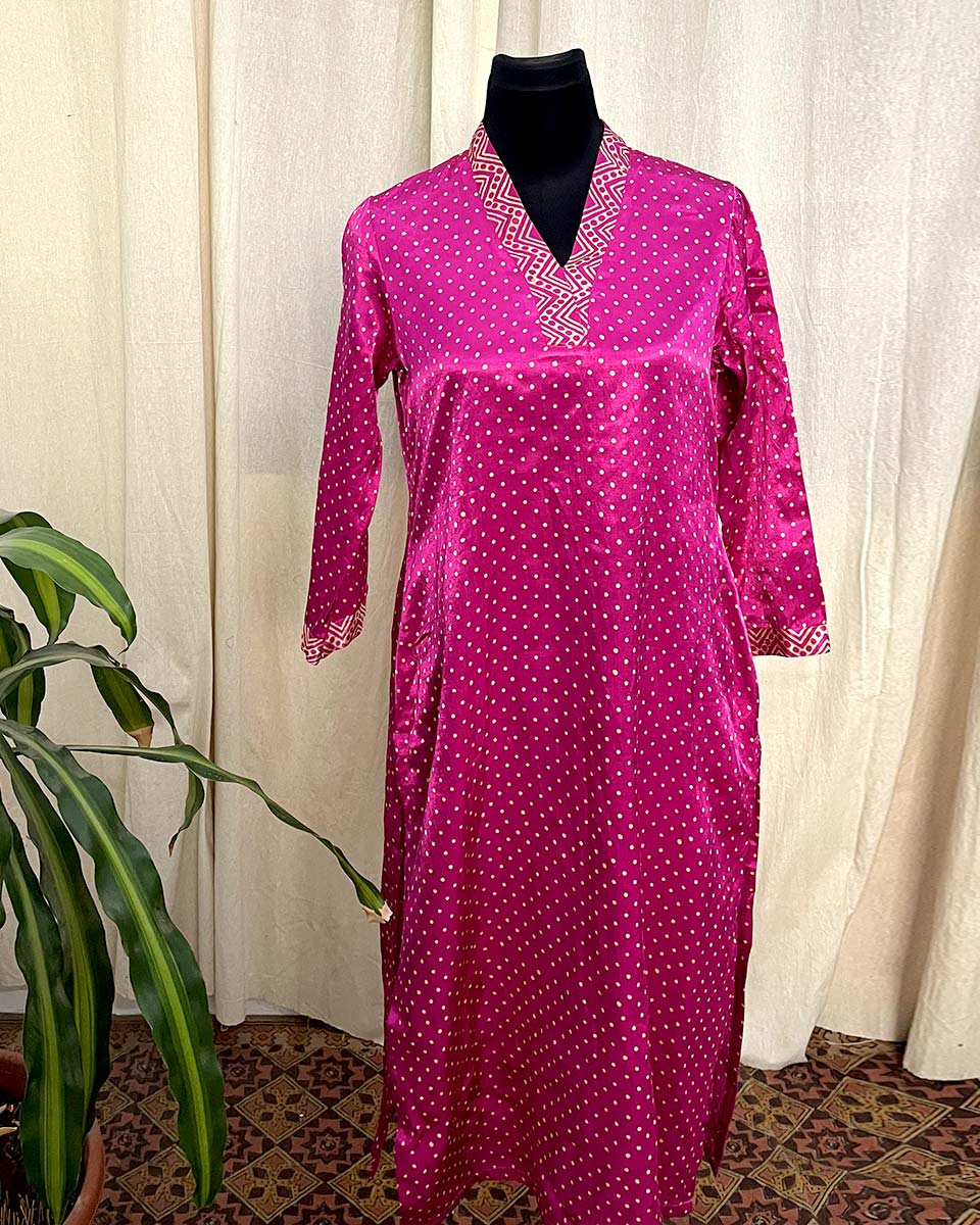 Fuchsia Flow Kurti - LD