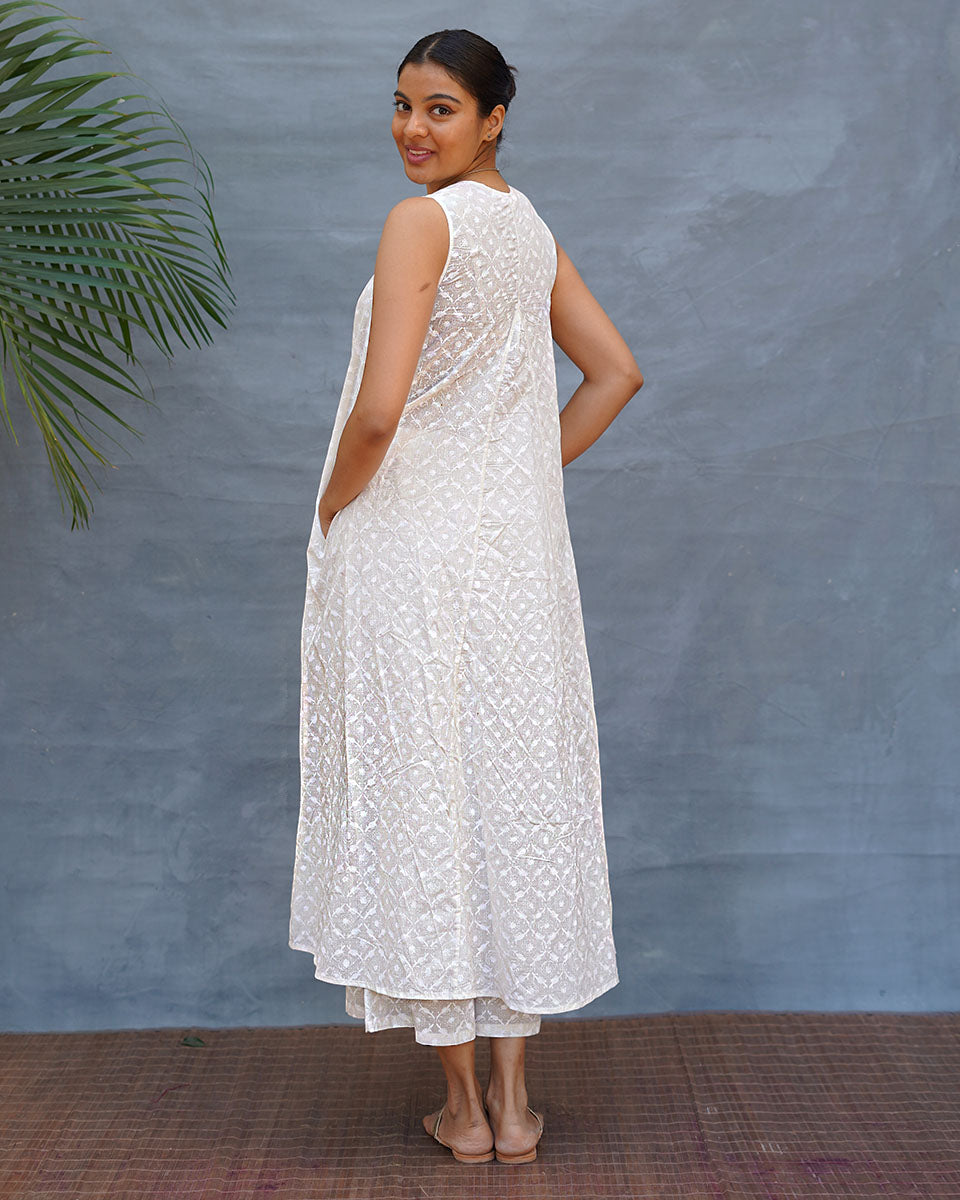 Pakeezah Cotton Kurta Set - Safed