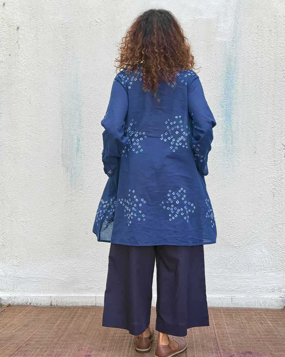 Indi-Glow Bandhej Cotton Kurti