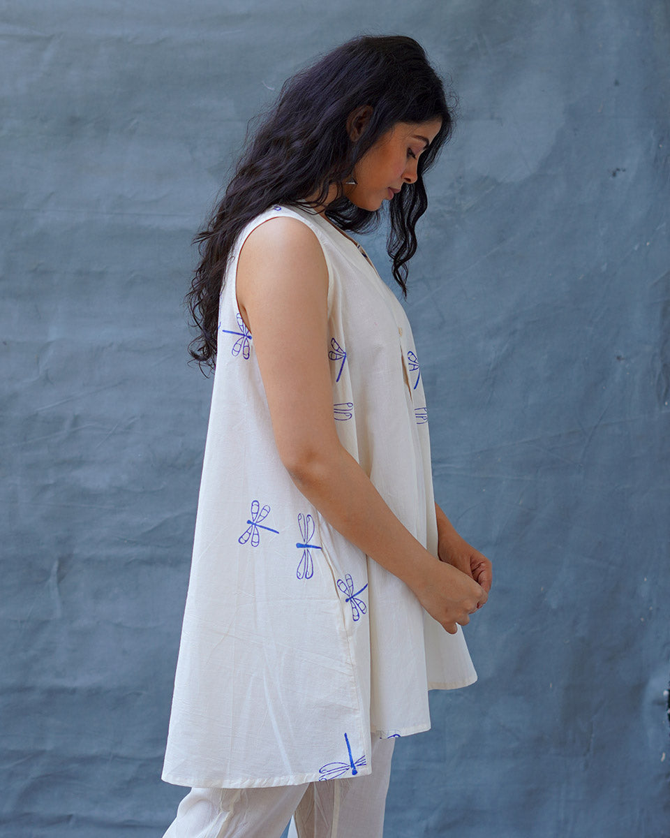 Soha Blockprinted Cotton Top - BGVL