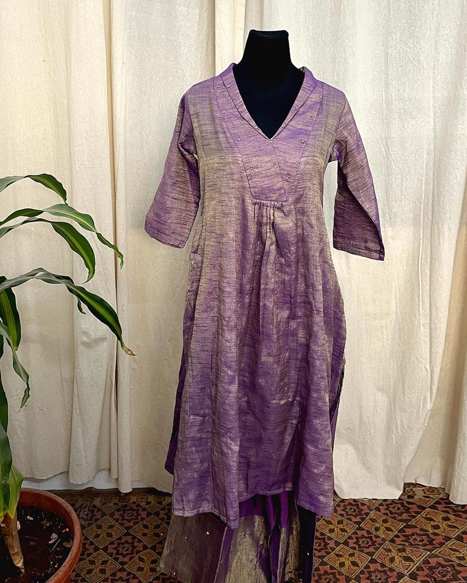 Twilight Zari Cotton Kurta Set – LD