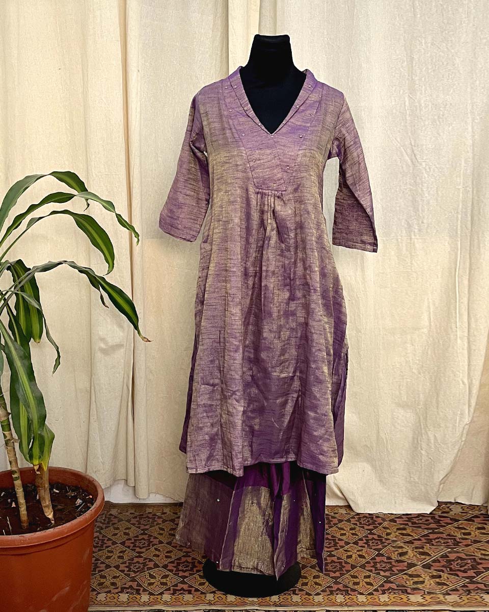 Twilight Zari Cotton Kurta Set – LD