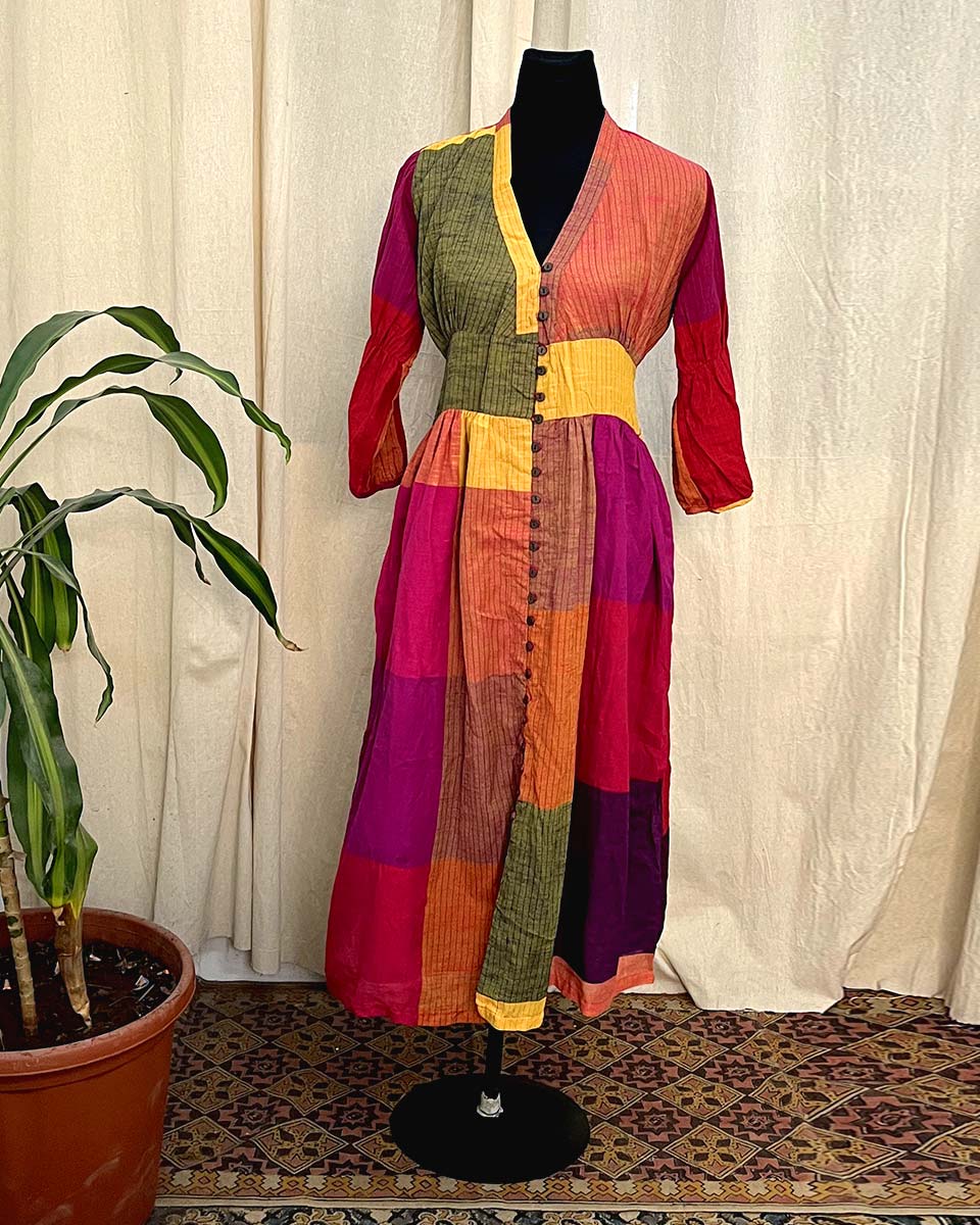 Prism Flow Cotton Dress – LD