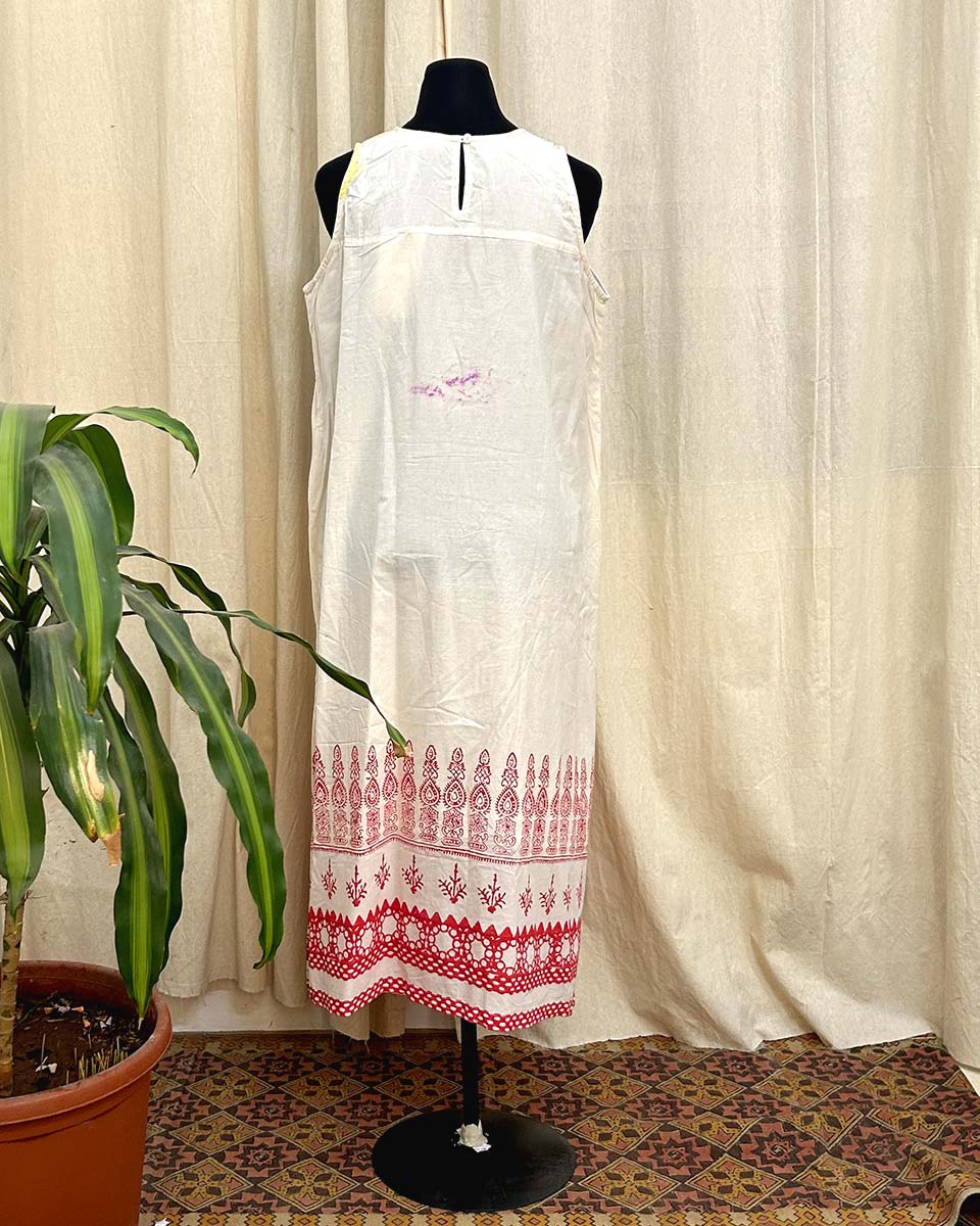 Faryat blockprinted cotton dress- LD