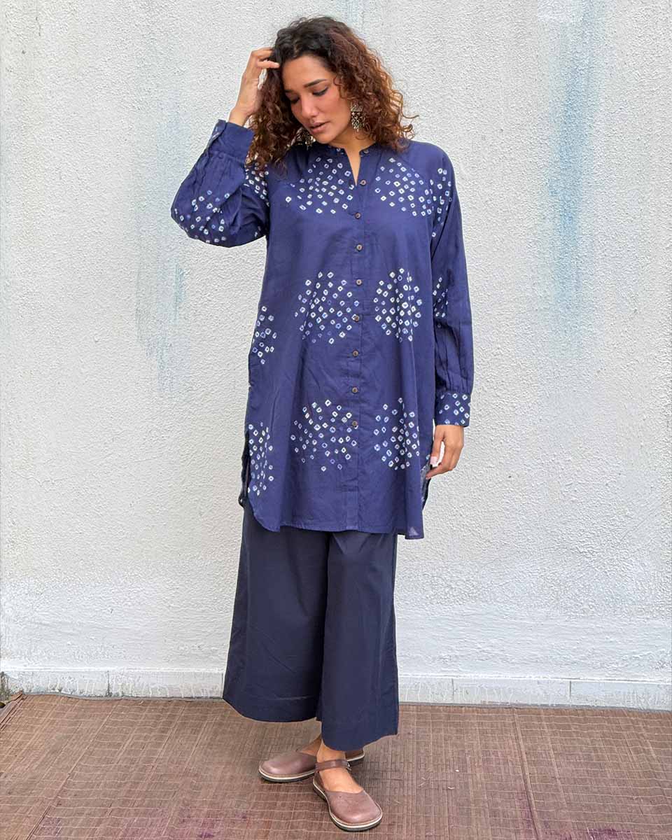 Paper Moon Bandhej Cotton Kurti