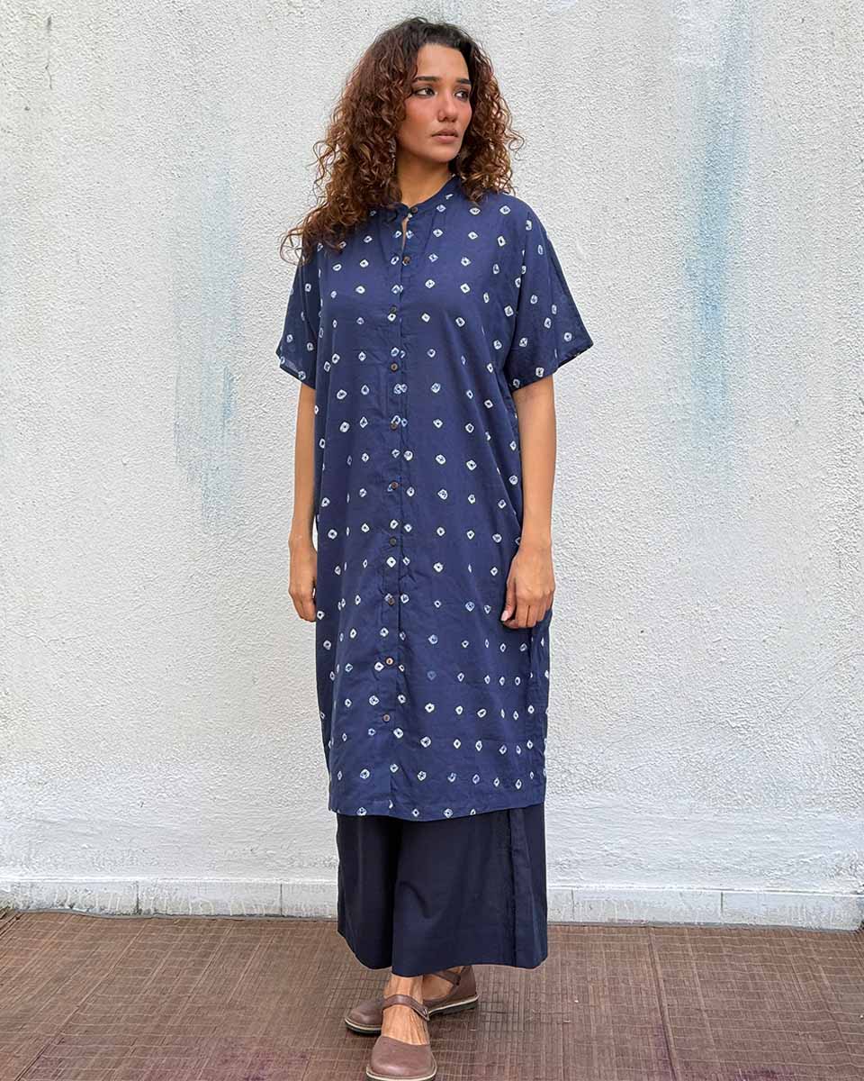 Breezy Belle Bandhej Cotton Kurti